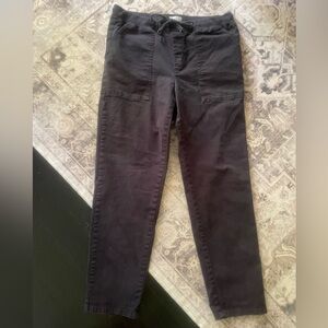 Lou & Grey Women's Washed Black Pull On Pants